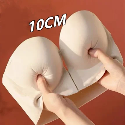 10CM Extreme Push up Strapless Bra for Small Chest Front Closure Anti-Slip Lift Perky Fake Boobs AA a B Cups No Side Bulge