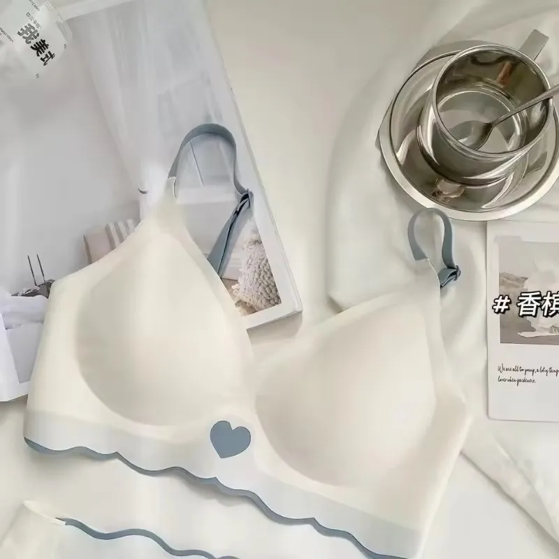 BH Bralette Top Women's Underwear No Steel Ring Pure Desire Comfortable Upper Support Sling Adjustable Beauty Back Bra for women - Image 9
