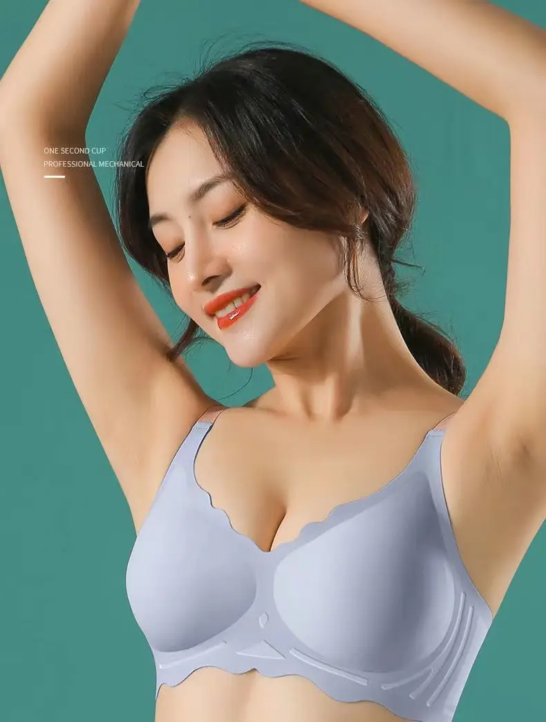 BH Bralette Top Women's Underwear No Steel Ring Pure Desire Comfortable Upper Support Sling Adjustable Beauty Back Bra for women - Image 20