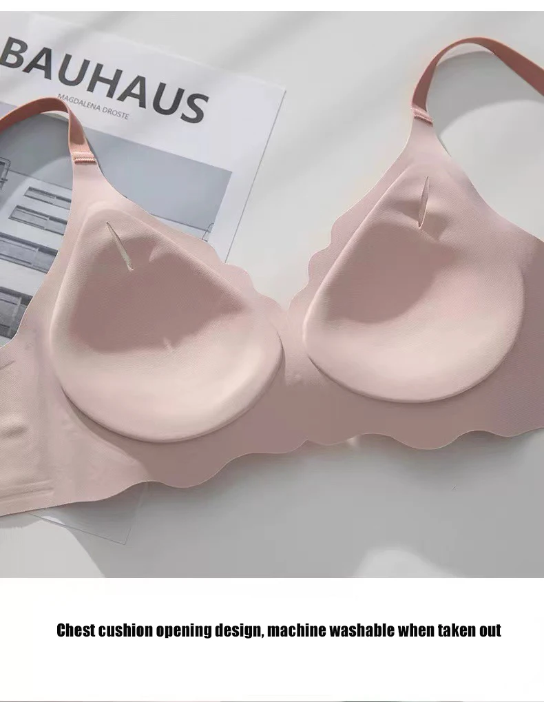 BH Bralette Top Women's Underwear No Steel Ring Pure Desire Comfortable Upper Support Sling Adjustable Beauty Back Bra for women - Image 25