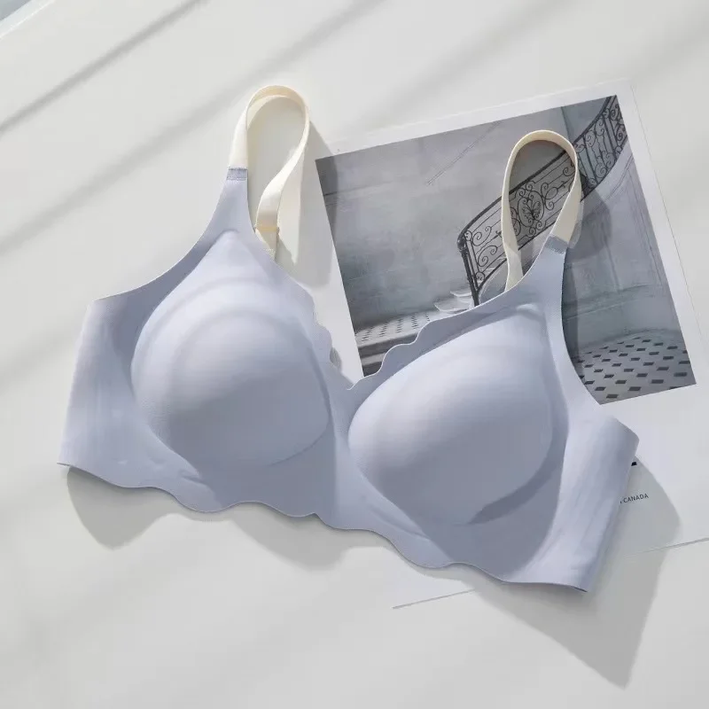 BH Bralette Top Women's Underwear No Steel Ring Pure Desire Comfortable Upper Support Sling Adjustable Beauty Back Bra for women - Image 11