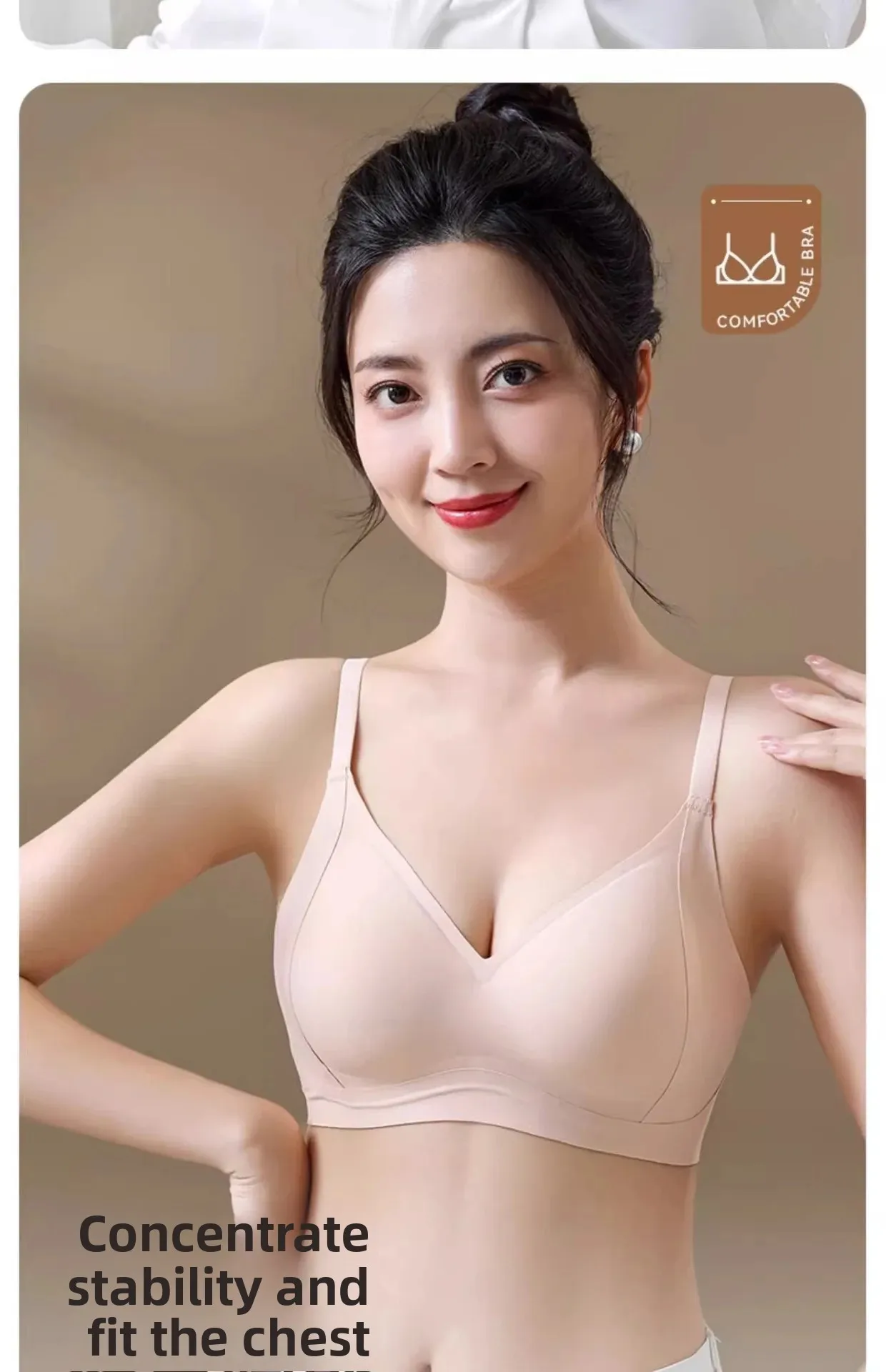 Comfortable Women's Everyday Bra Lifting Thin No Steel Ring Seamless Underwear Prevent Side Breast Collection Sagging Bras - Image 21