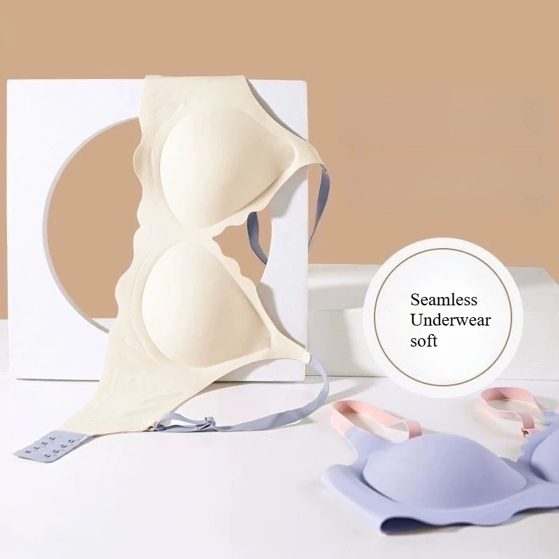 BH Bralette Top Women's Underwear No Steel Ring Pure Desire Comfortable Upper Support Sling Adjustable Beauty Back Bra for women - Image 4
