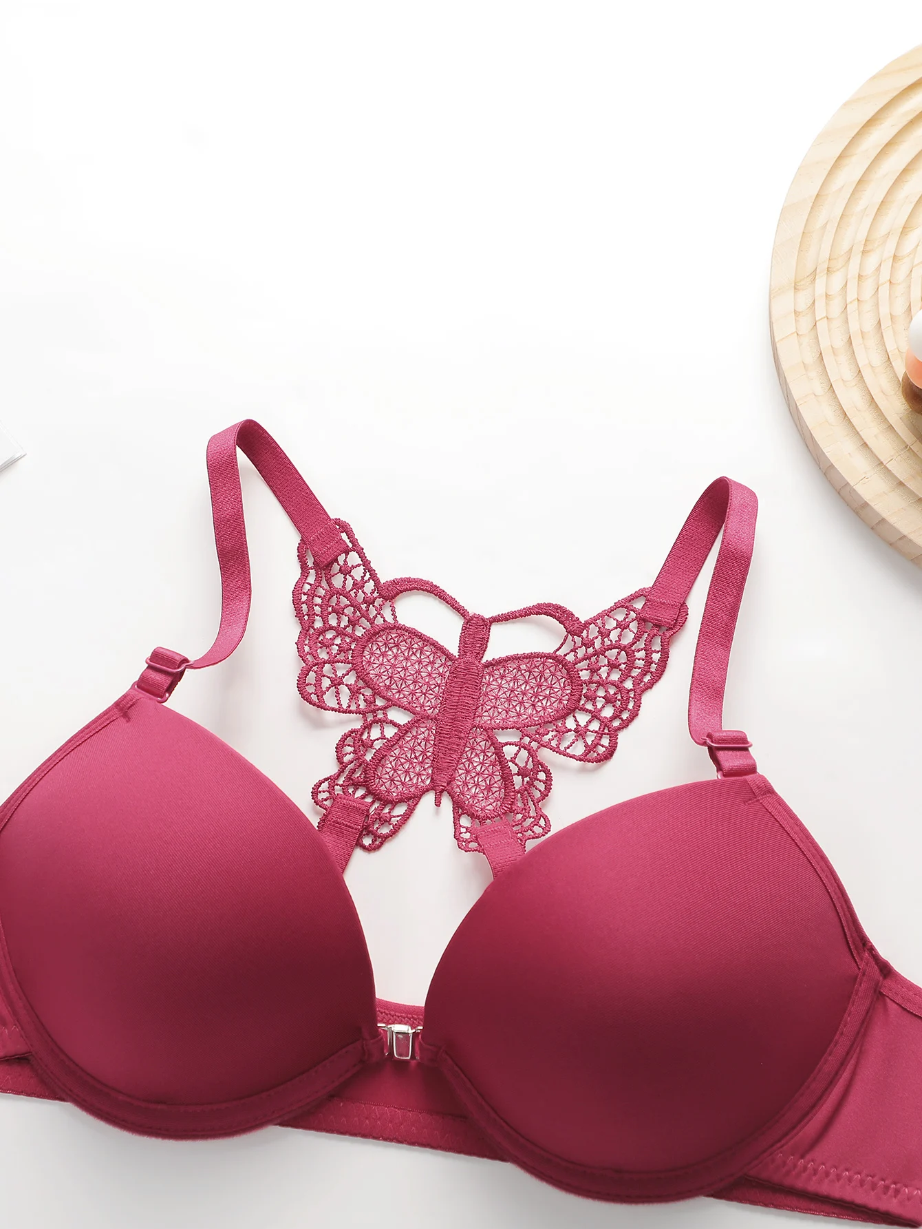 Viomisha Women's Sexy Lace Lingerie Set with Butterfly Back Design Front Closure Push Up Bra Underwear Panty Set S-XL - Image 12