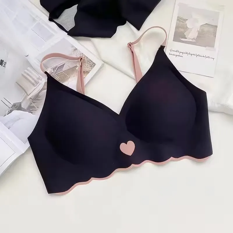 BH Bralette Top Women's Underwear No Steel Ring Pure Desire Comfortable Upper Support Sling Adjustable Beauty Back Bra for women - Image 12