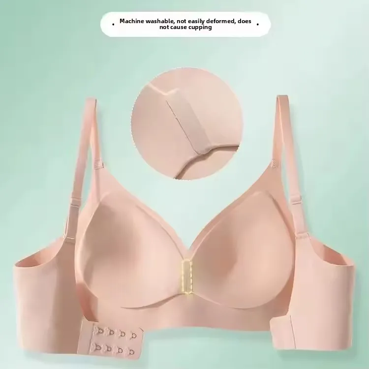Comfortable Women's Everyday Bra Lifting Thin No Steel Ring Seamless Underwear Prevent Side Breast Collection Sagging Bras - Image 6