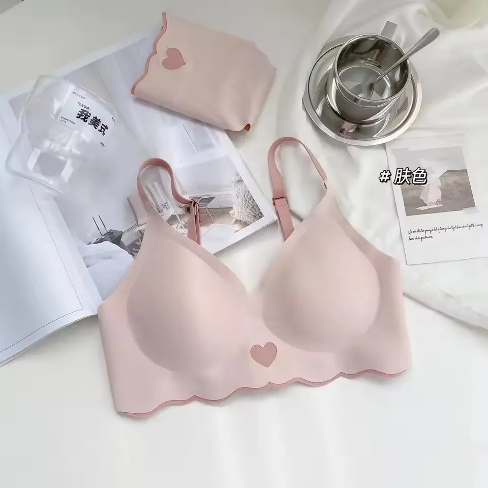 BH Bralette Top Women's Underwear No Steel Ring Pure Desire Comfortable Upper Support Sling Adjustable Beauty Back Bra for women - Image 8
