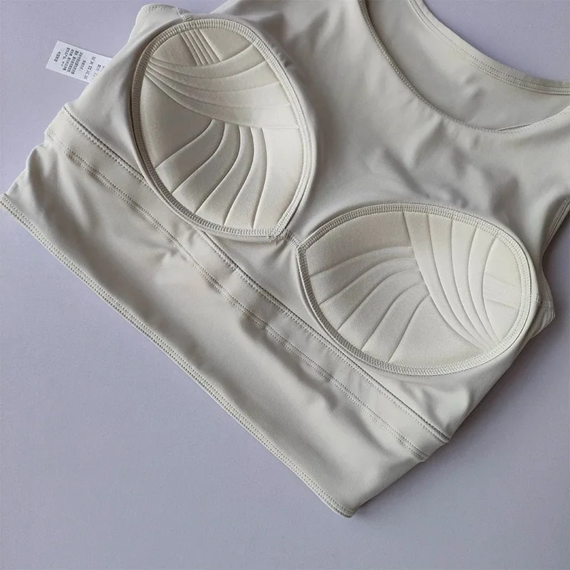 All-in-one Shock-proof Compact Sports Vest Running Breathable Full-cup Yoga Vest Gym Clothing Summer New Fitness Bra - Image 13