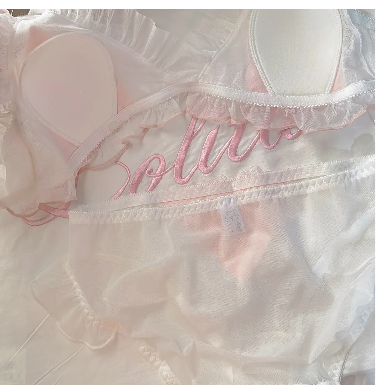 Japanese lace triangle cup sweet bra set thin no underwire underwear woman - Image 8