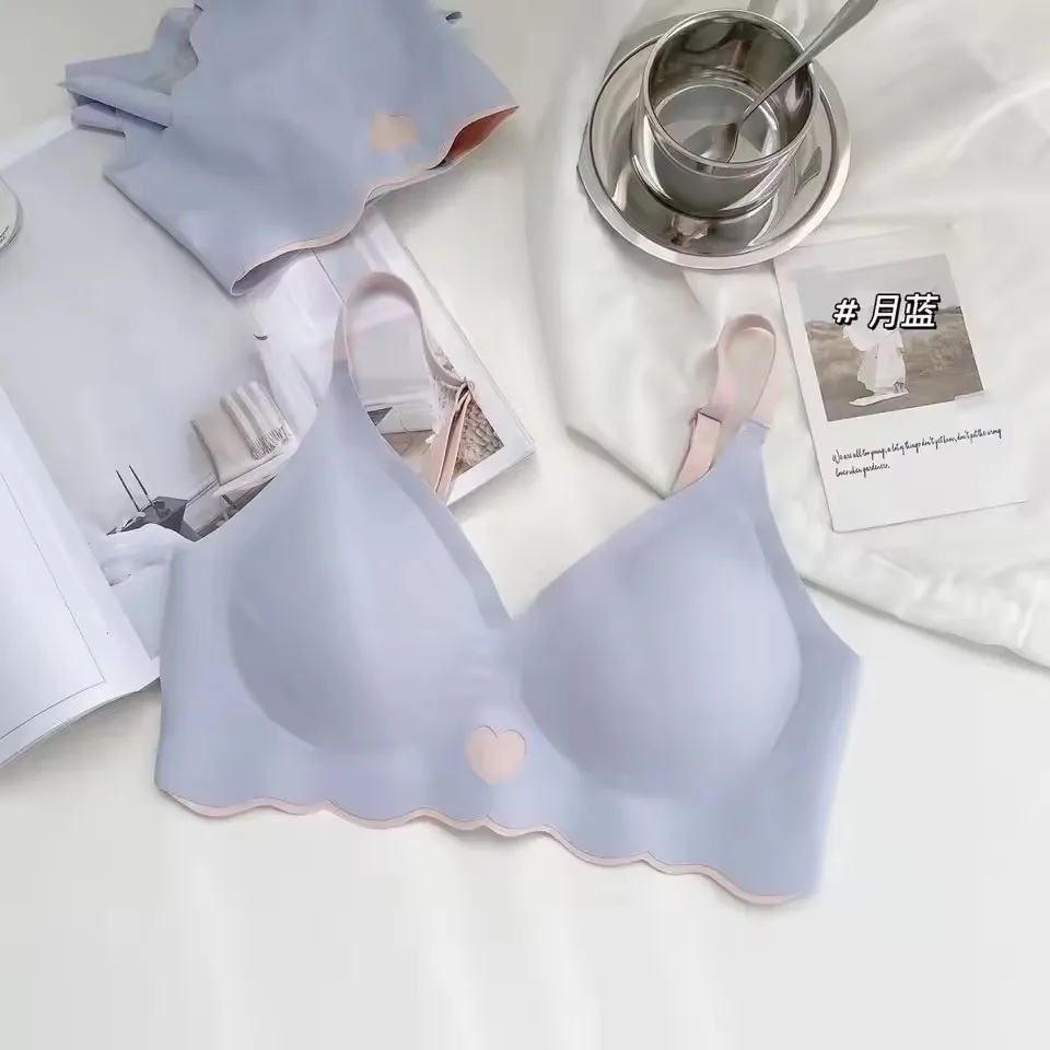 BH Bralette Top Women's Underwear No Steel Ring Pure Desire Comfortable Upper Support Sling Adjustable Beauty Back Bra for women - Image 15