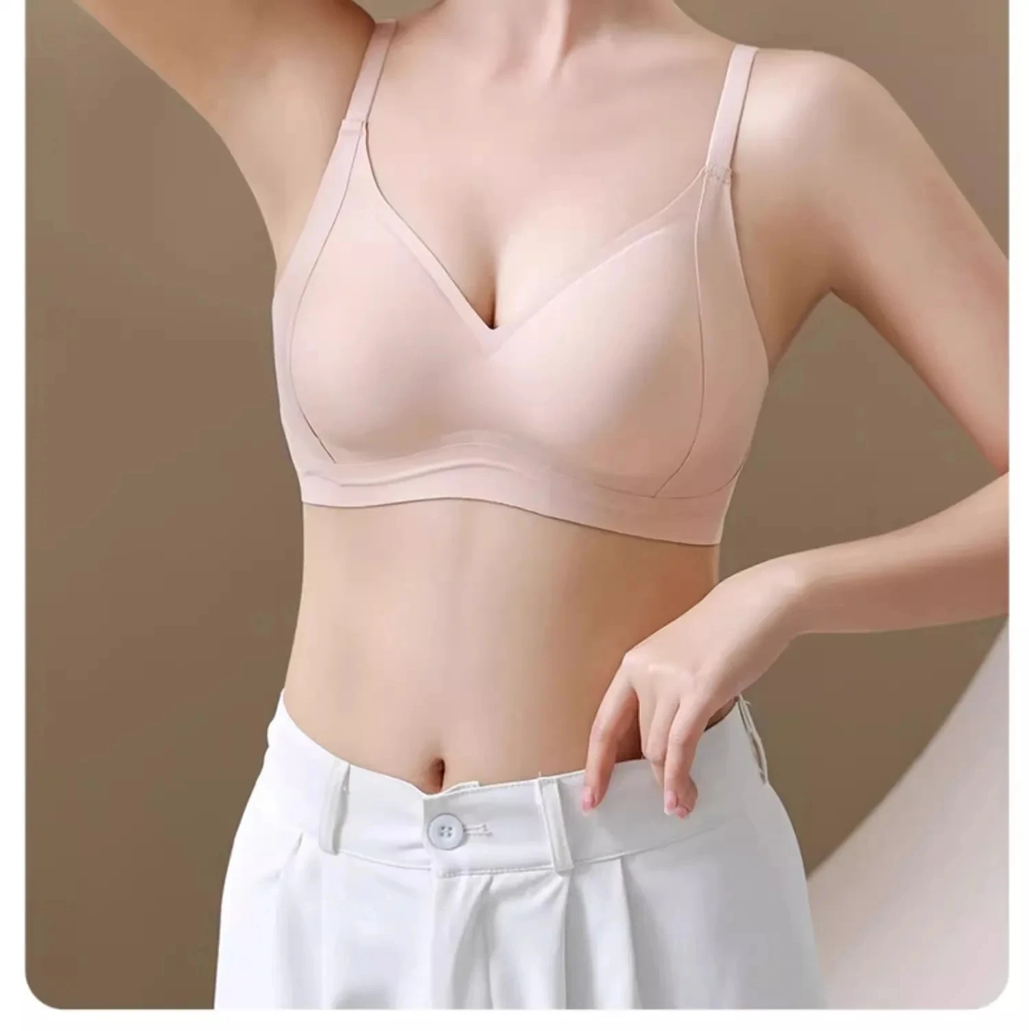 Comfortable Women's Everyday Bra Lifting Thin No Steel Ring Seamless Underwear Prevent Side Breast Collection Sagging Bras - Image 35