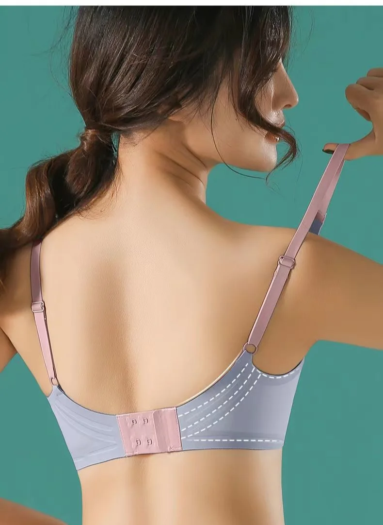 BH Bralette Top Women's Underwear No Steel Ring Pure Desire Comfortable Upper Support Sling Adjustable Beauty Back Bra for women - Image 27