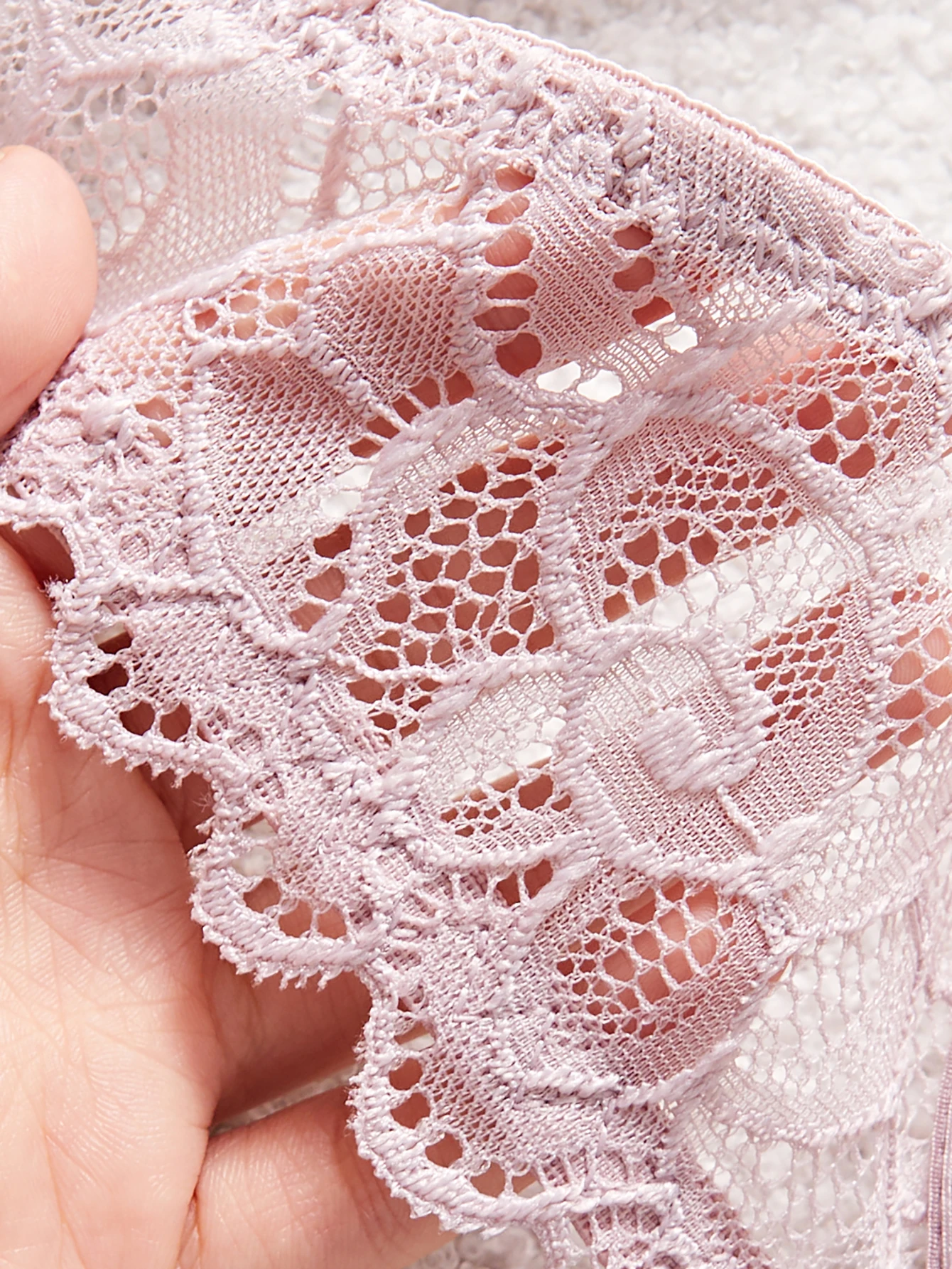 3Pcs-5Pcs Women's Bra with Patterned Engraved Cups, Sexy Lace Minimizer Bra, Underwire Push-Up Fashionable Women's Intimate Underwear - Image 6
