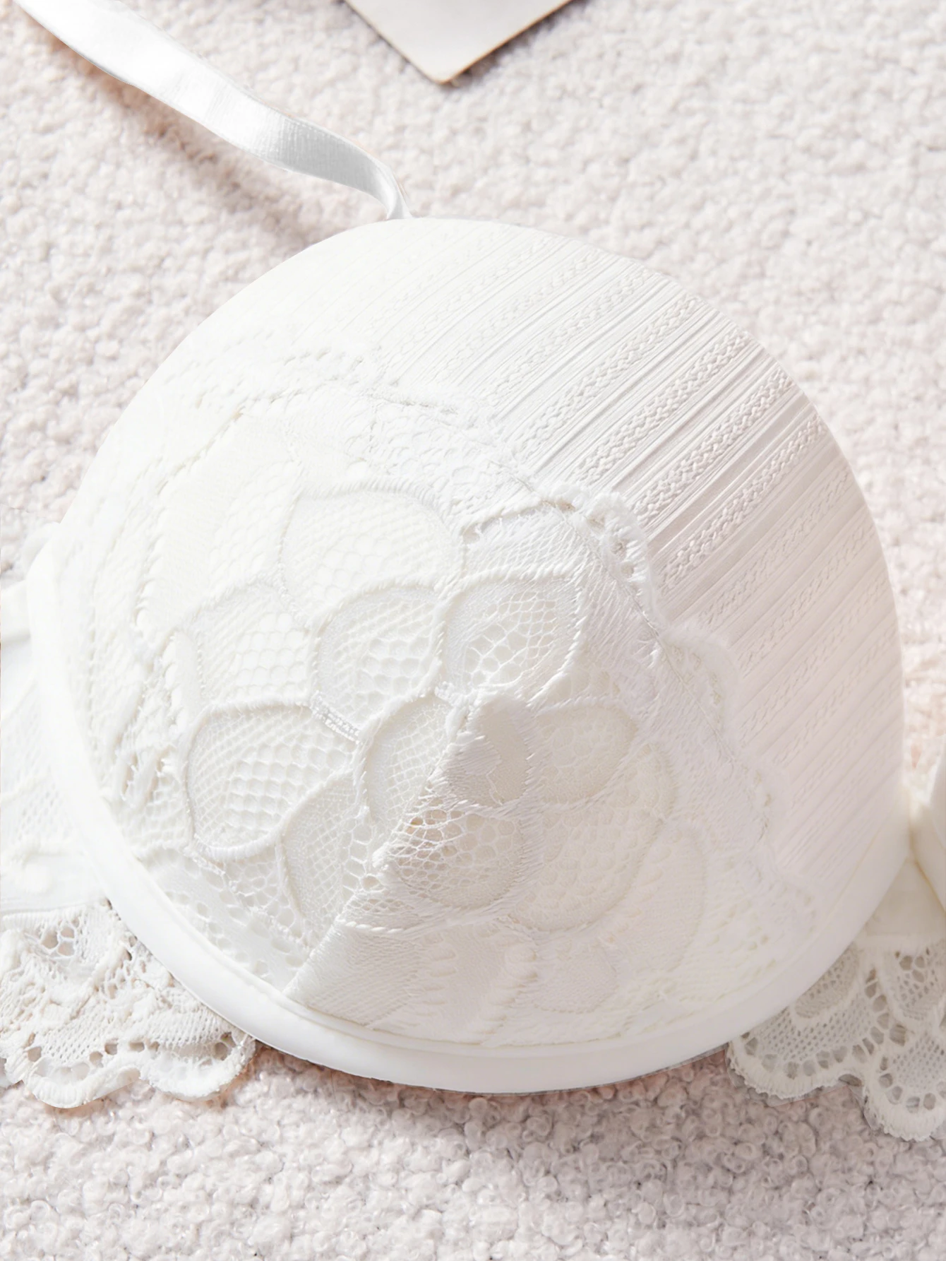 3Pcs-5Pcs Women's Bra with Patterned Engraved Cups, Sexy Lace Minimizer Bra, Underwire Push-Up Fashionable Women's Intimate Underwear - Image 10