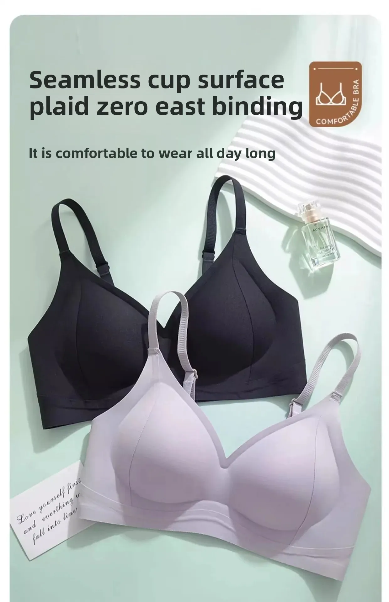 Comfortable Women's Everyday Bra Lifting Thin No Steel Ring Seamless Underwear Prevent Side Breast Collection Sagging Bras - Image 26