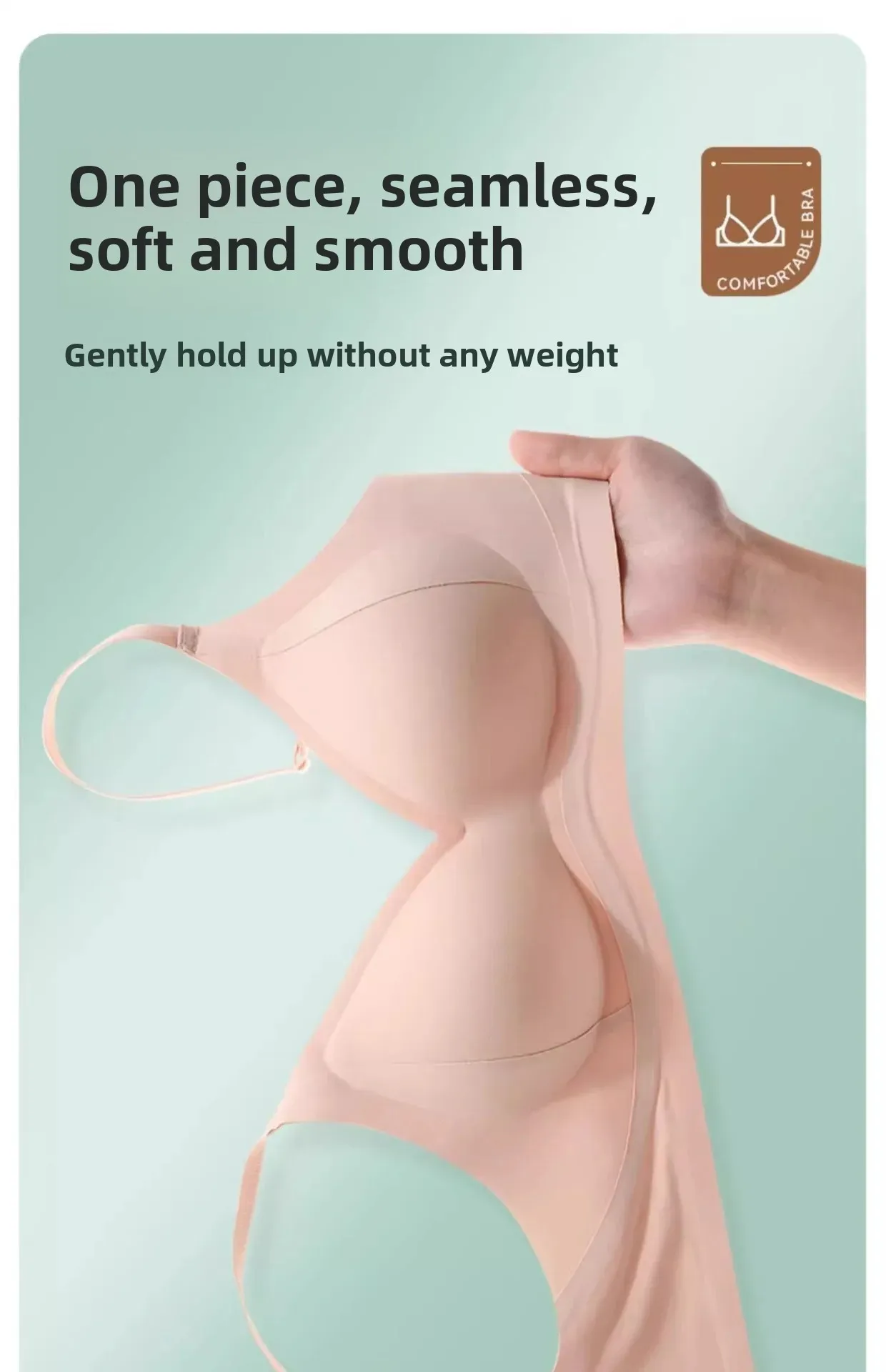 Comfortable Women's Everyday Bra Lifting Thin No Steel Ring Seamless Underwear Prevent Side Breast Collection Sagging Bras - Image 17